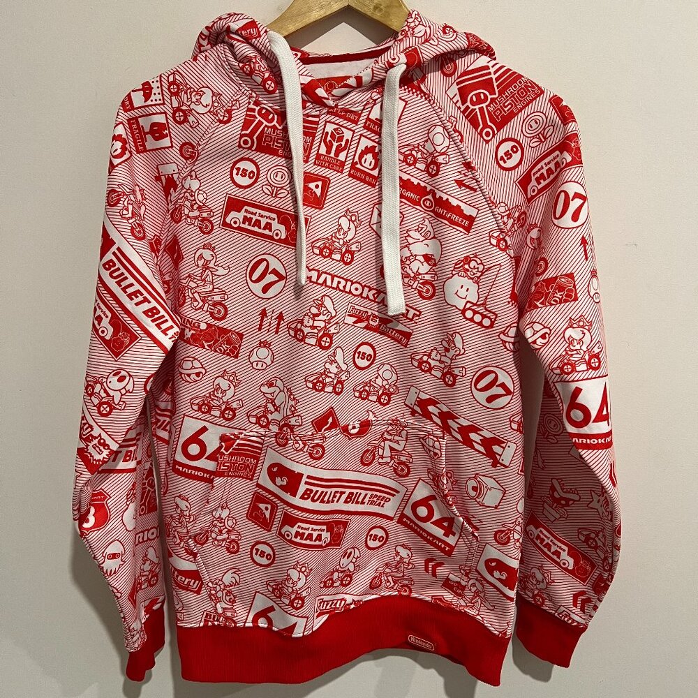 NINTENDO Mario Kart Hoodie size SMALL S
